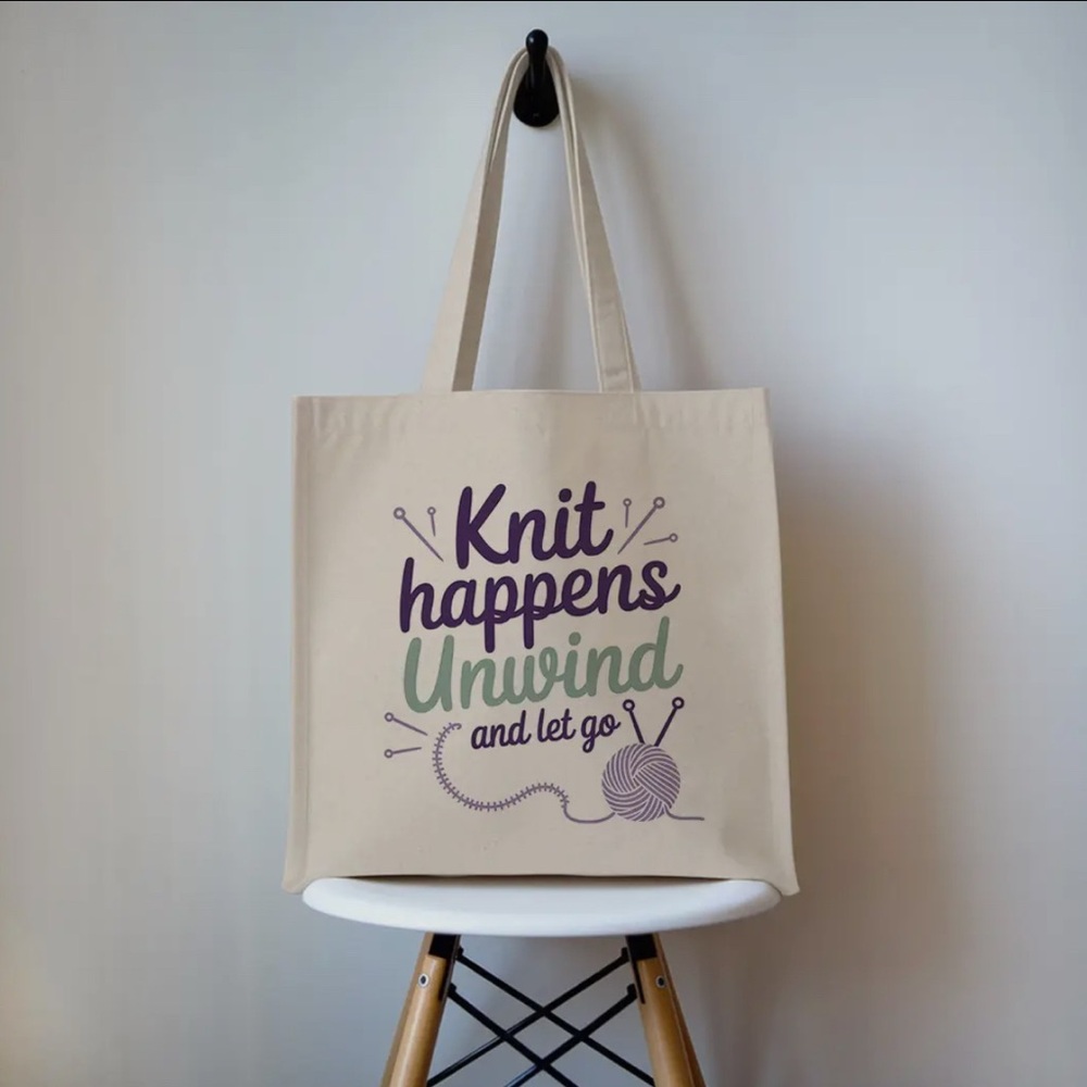 Knit Happens Tote Bag